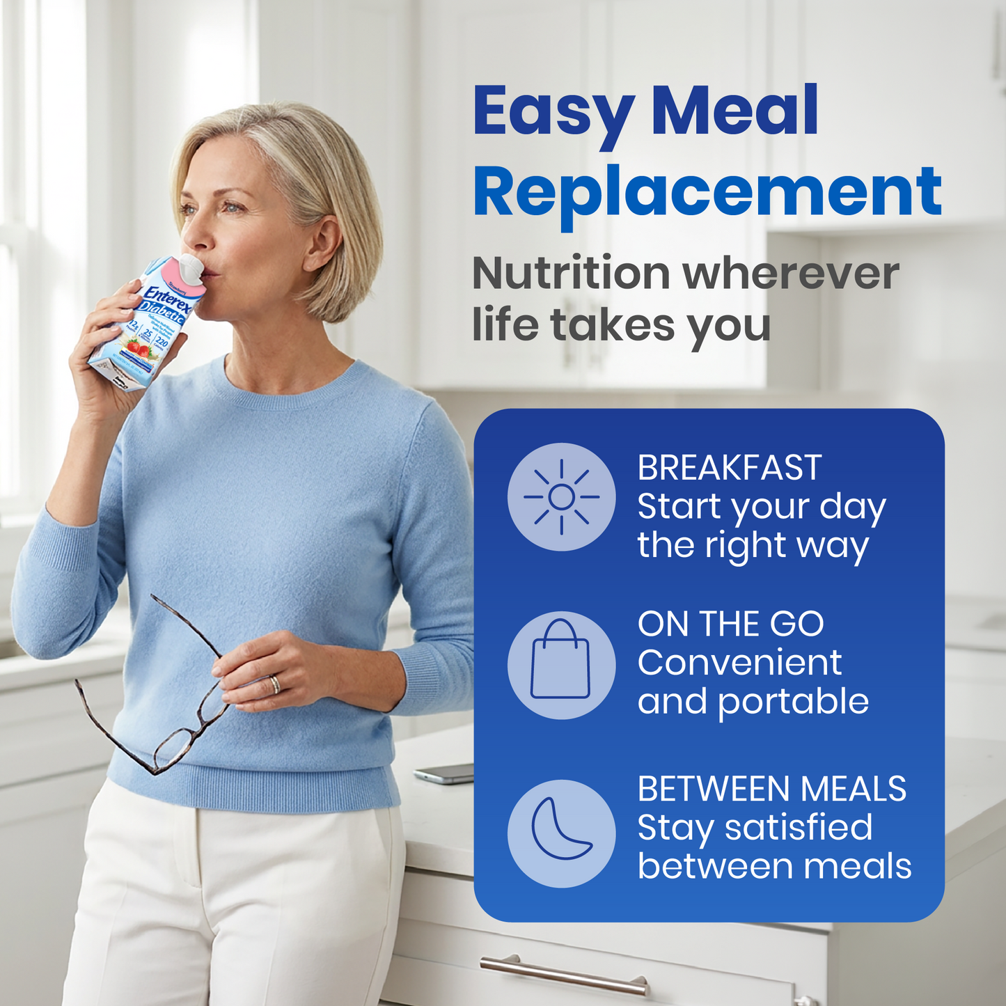 Enterex® Diabetic Nutritional Shake Cartons