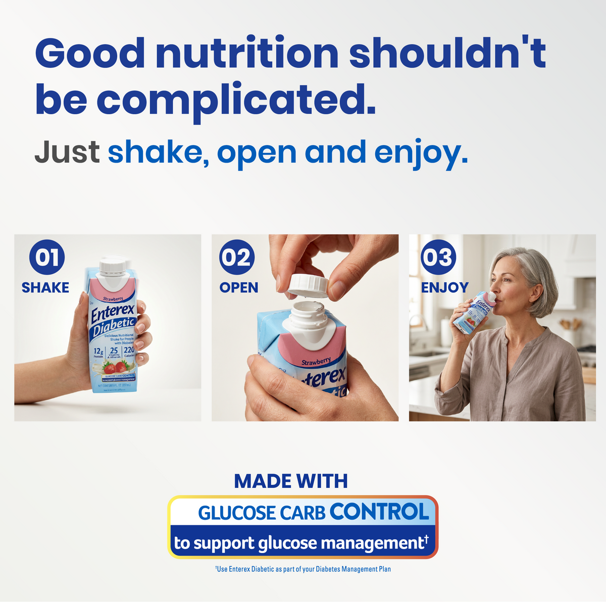 Enterex® Diabetic Nutritional Shake Cartons