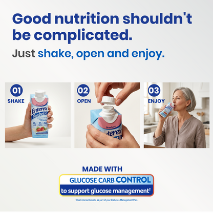Enterex® Diabetic Nutritional Shake Cartons