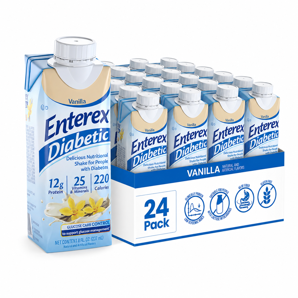 Enterex® Diabetic Nutritional Shake Cartons