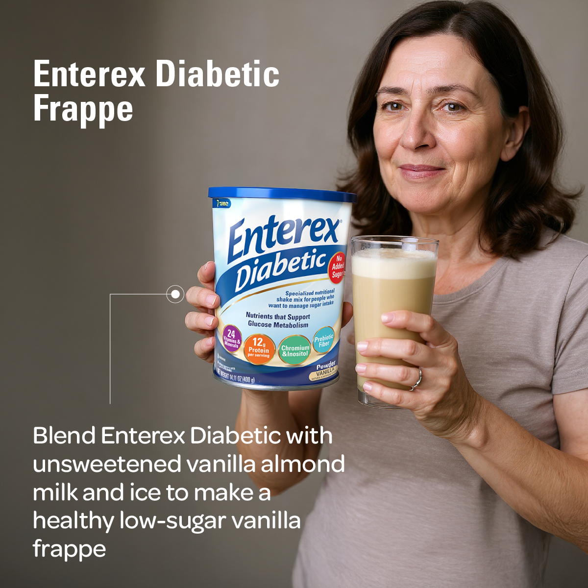 Enterex Diabetic Ready-to-Mix Nutritionally Complete Powder